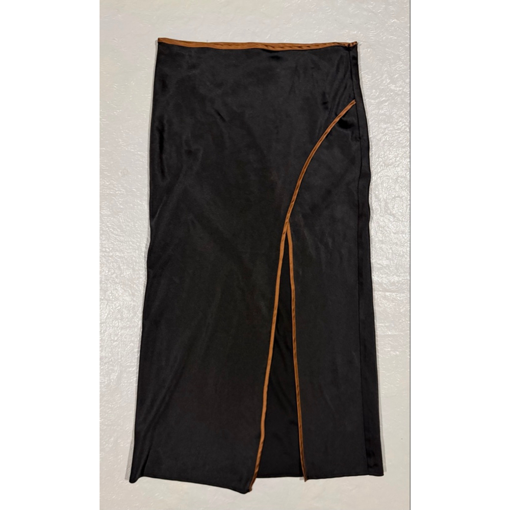 Alice in the Eve Asymmetrical Midi Skirt Clean Girl Model Quiet Luxury Y2K S - Picture 1 of 12